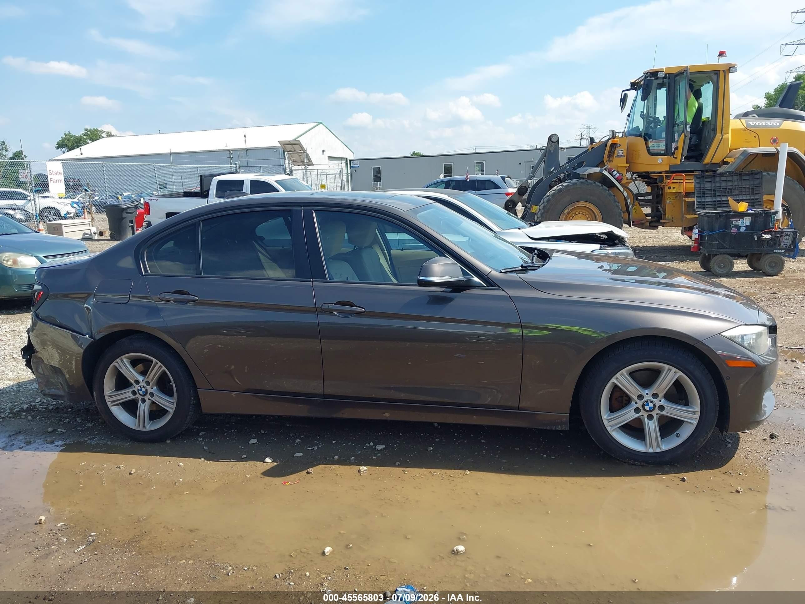 2015 Bmw 328d Серый vin: WBA3D3C58FK158090