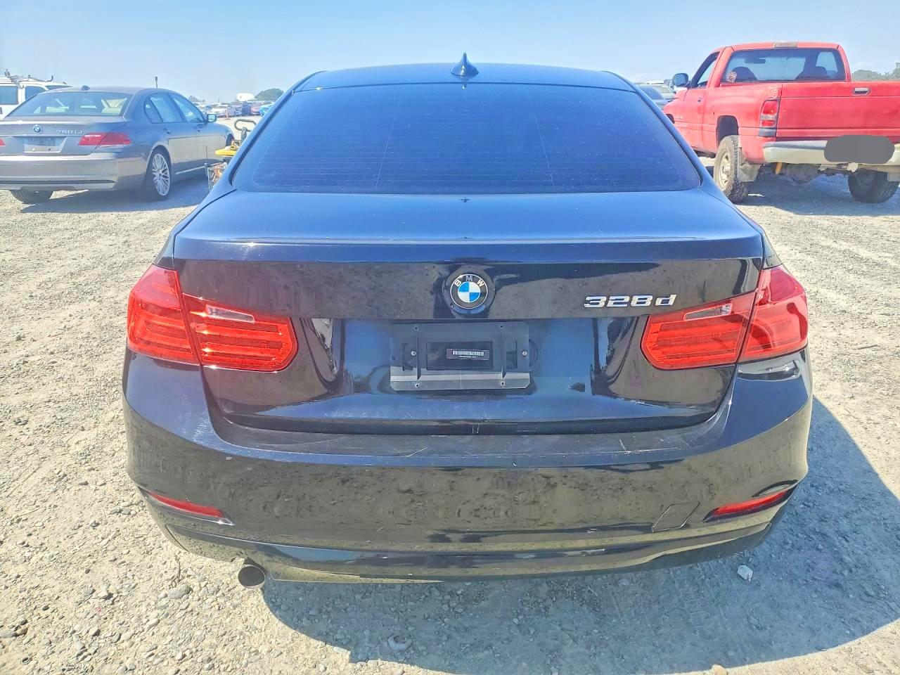 2014 Bmw 328 D Black vin: WBA3D3C5XEK155397