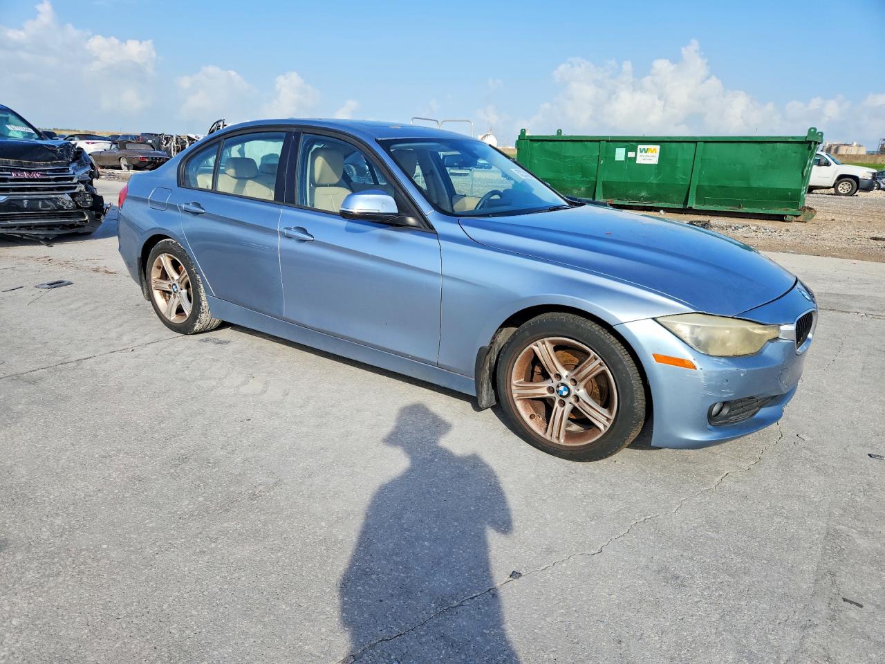 2014 Bmw 328 D Blue vin: WBA3D3C5XEK156338