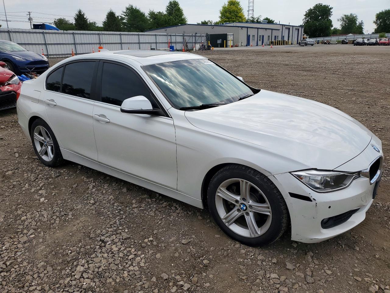 2015 Bmw 328 D White vin: WBA3D3C5XFK157541