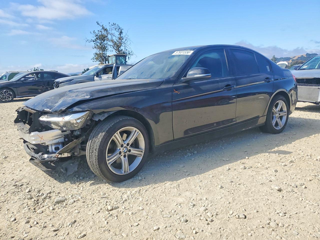 2015 Bmw 328 D Черный vin: WBA3D3C5XFK157944