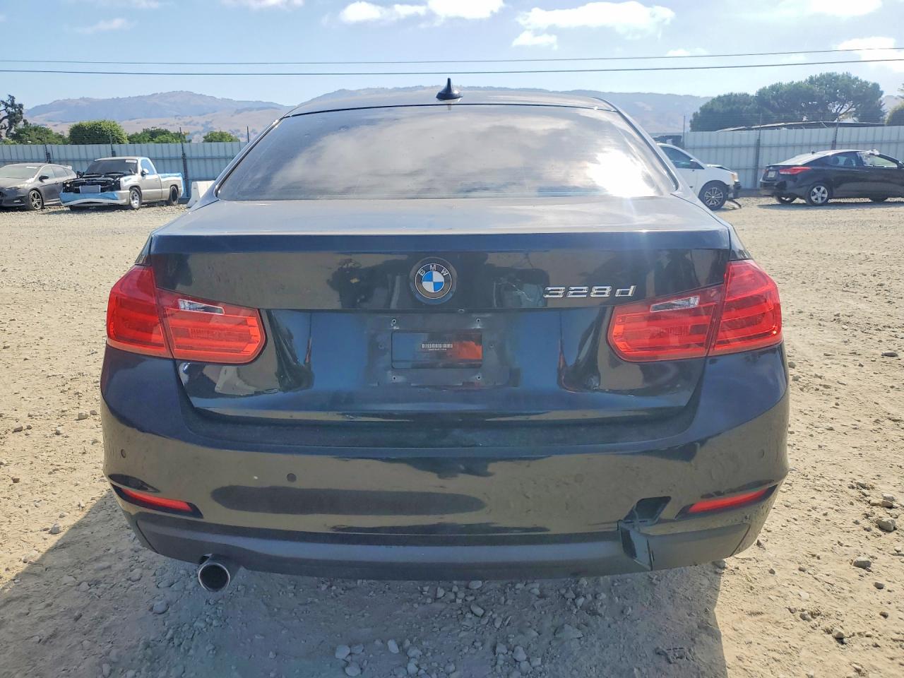 2015 Bmw 328 D Black vin: WBA3D3C5XFK157944