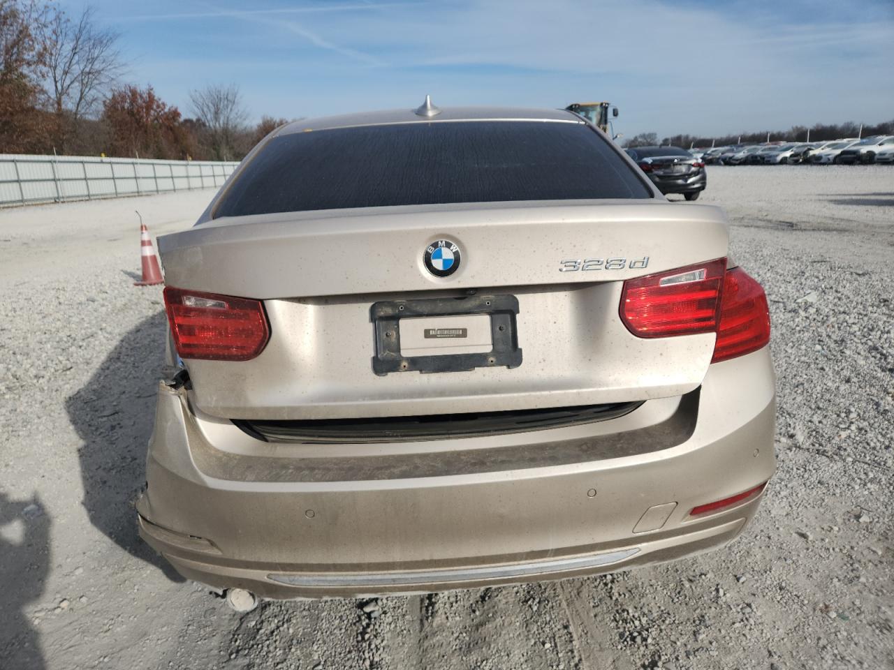 2015 Bmw 328 D Бежевый vin: WBA3D3C5XFK158155