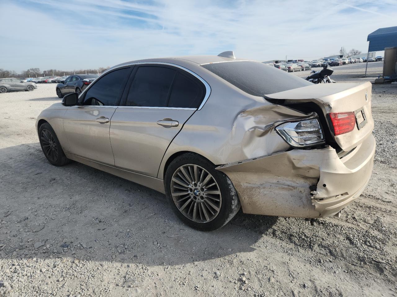 2015 Bmw 328 D Бежевый vin: WBA3D3C5XFK158155