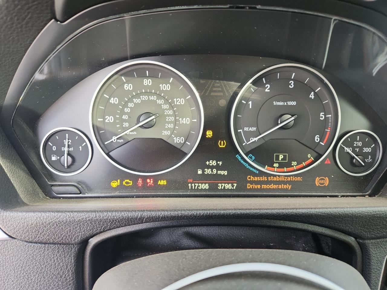2015 Bmw 328 D Бежевый vin: WBA3D3C5XFK158155