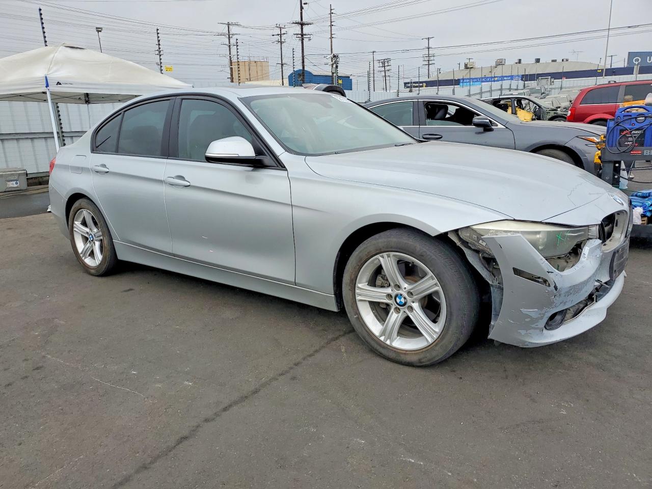 2015 Bmw 328 D Серебряный vin: WBA3D3C5XFK158379