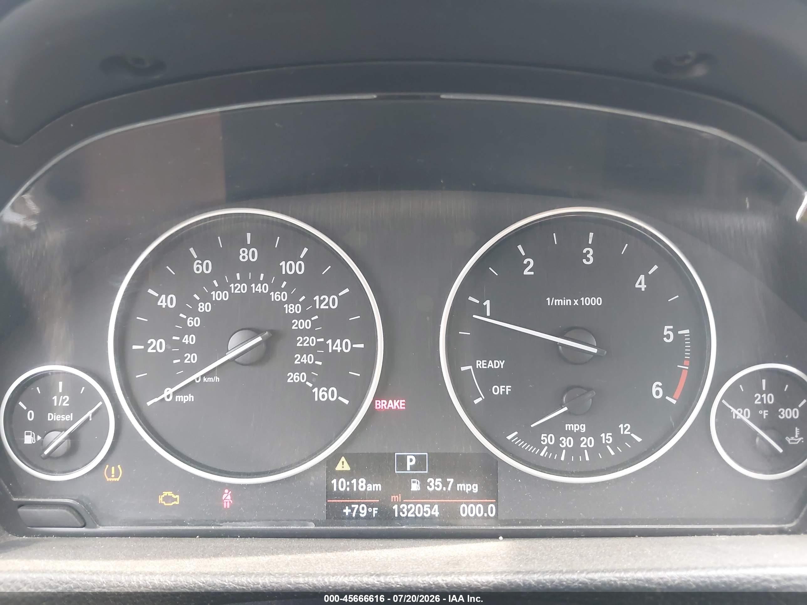 2014 Bmw 328d Xdrive Blue vin: WBA3D5C50EKX96781