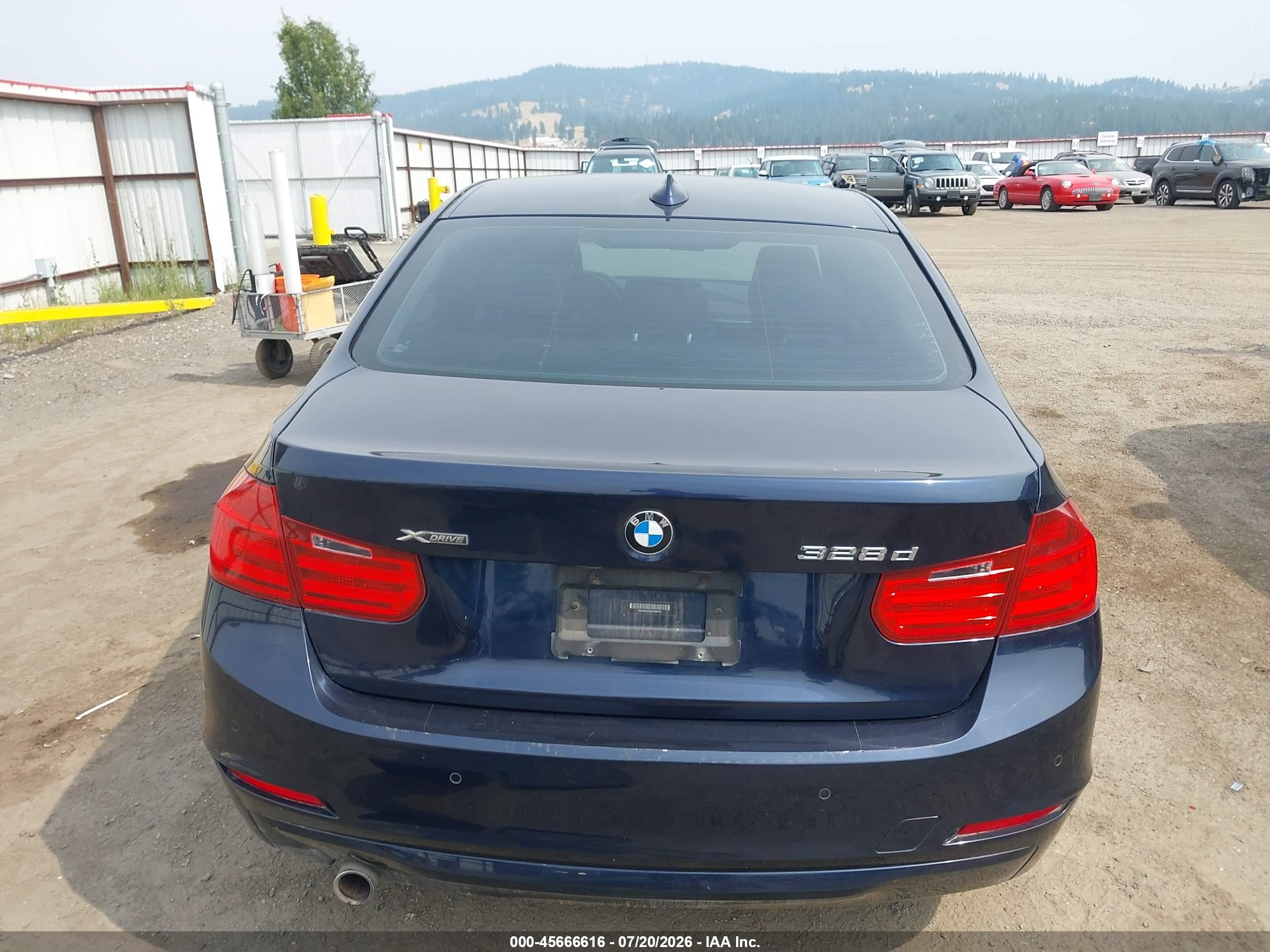2014 Bmw 328d Xdrive Blue vin: WBA3D5C50EKX96781