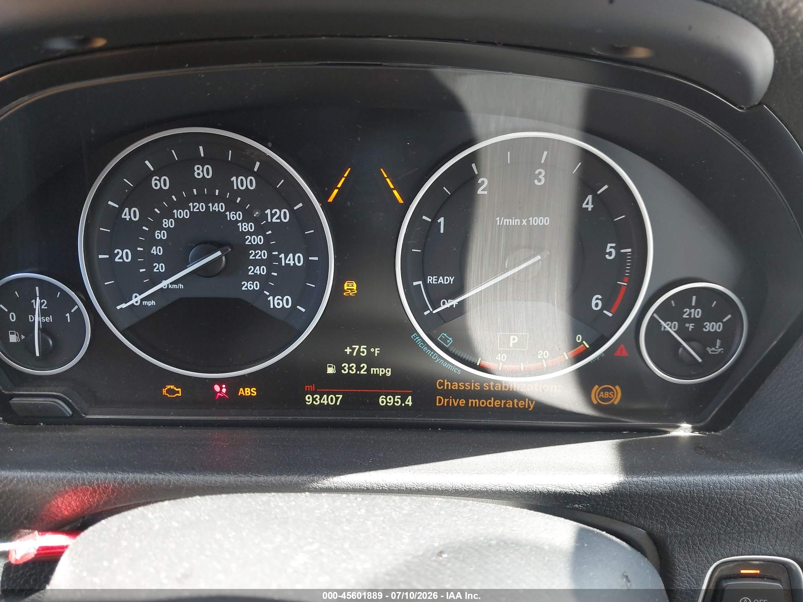 2015 Bmw 328d Xdrive Light Blue vin: WBA3D5C50FK290661