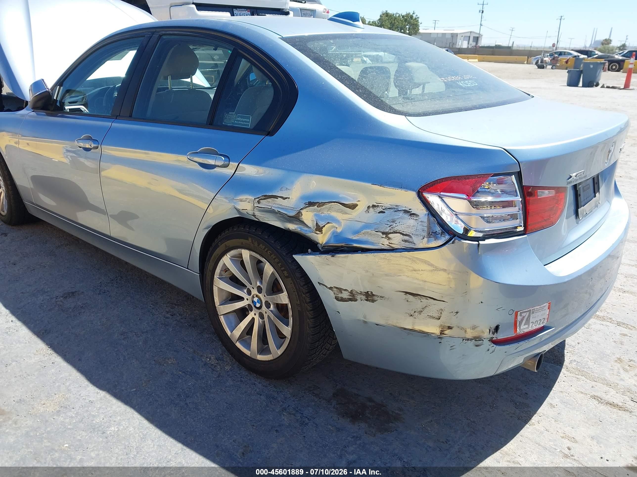 2015 Bmw 328d Xdrive Light Blue vin: WBA3D5C50FK290661