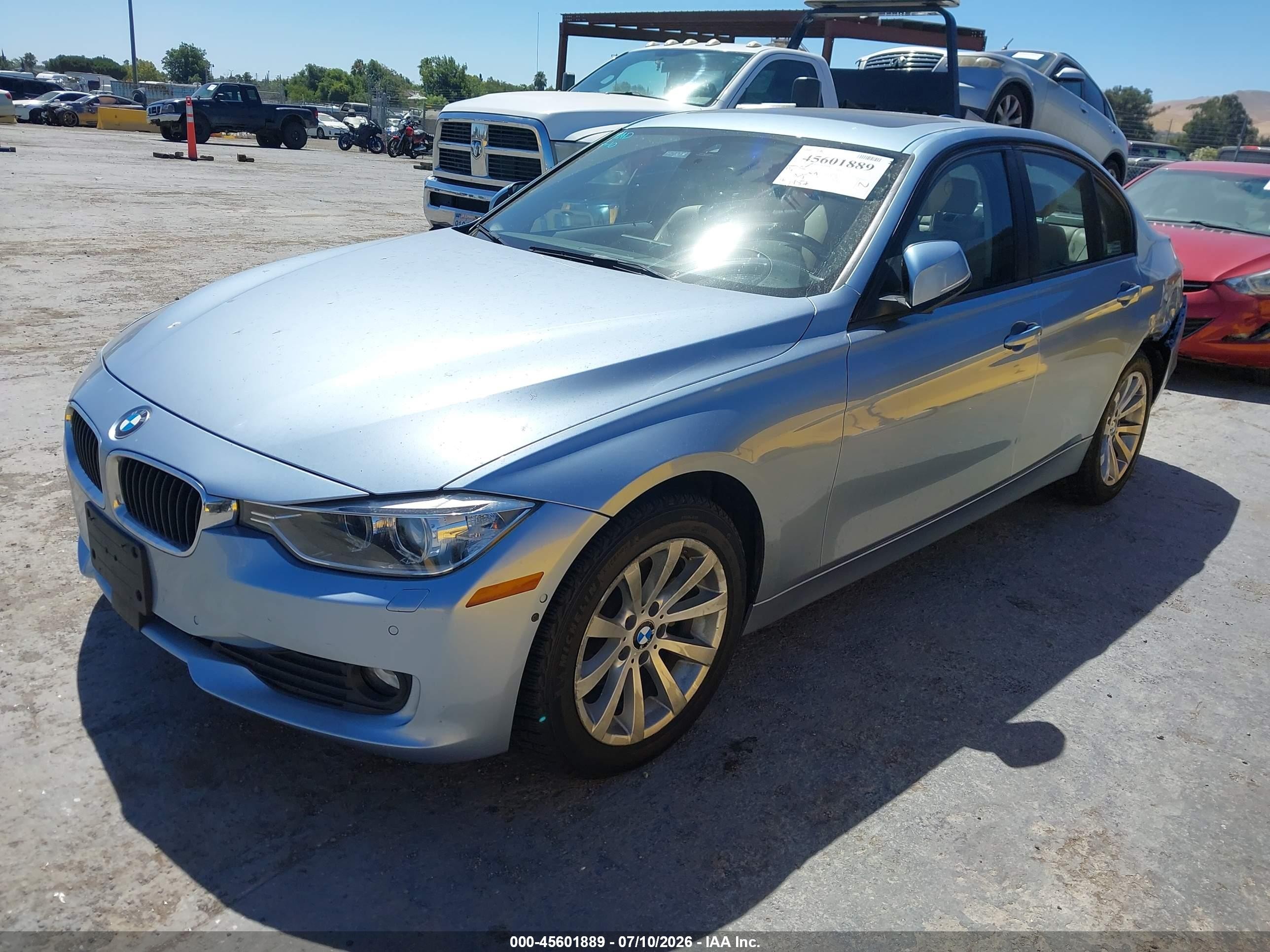 2015 Bmw 328d Xdrive Light Blue vin: WBA3D5C50FK290661