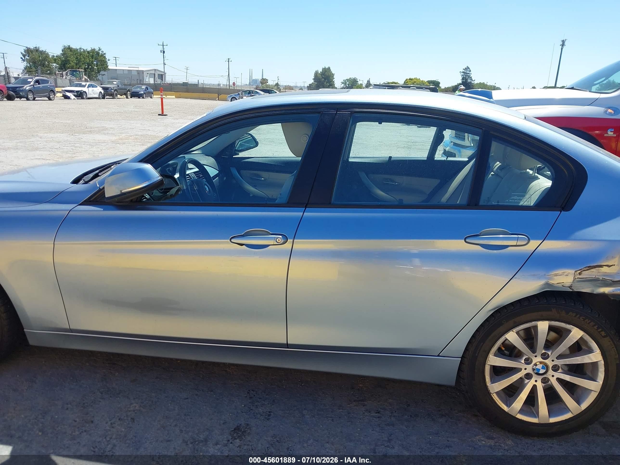 2015 Bmw 328d Xdrive Light Blue vin: WBA3D5C50FK290661