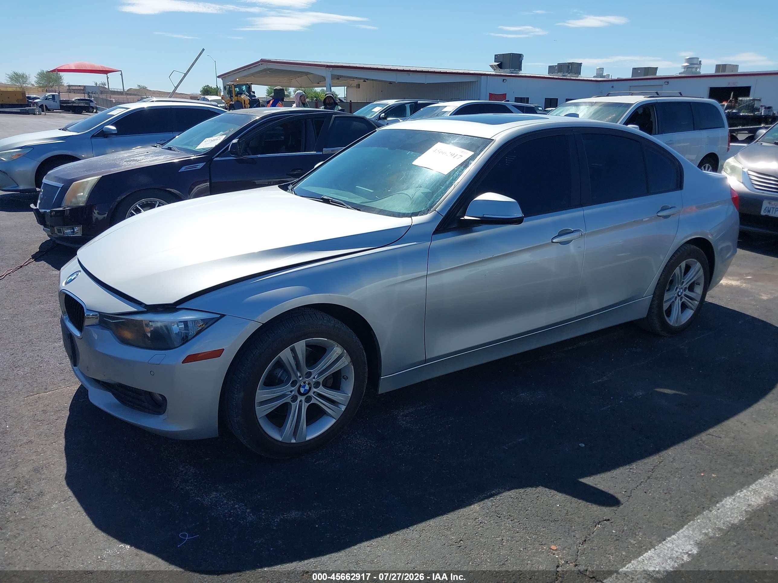 2014 Bmw 328d Xdrive Silver vin: WBA3D5C51EKX96983