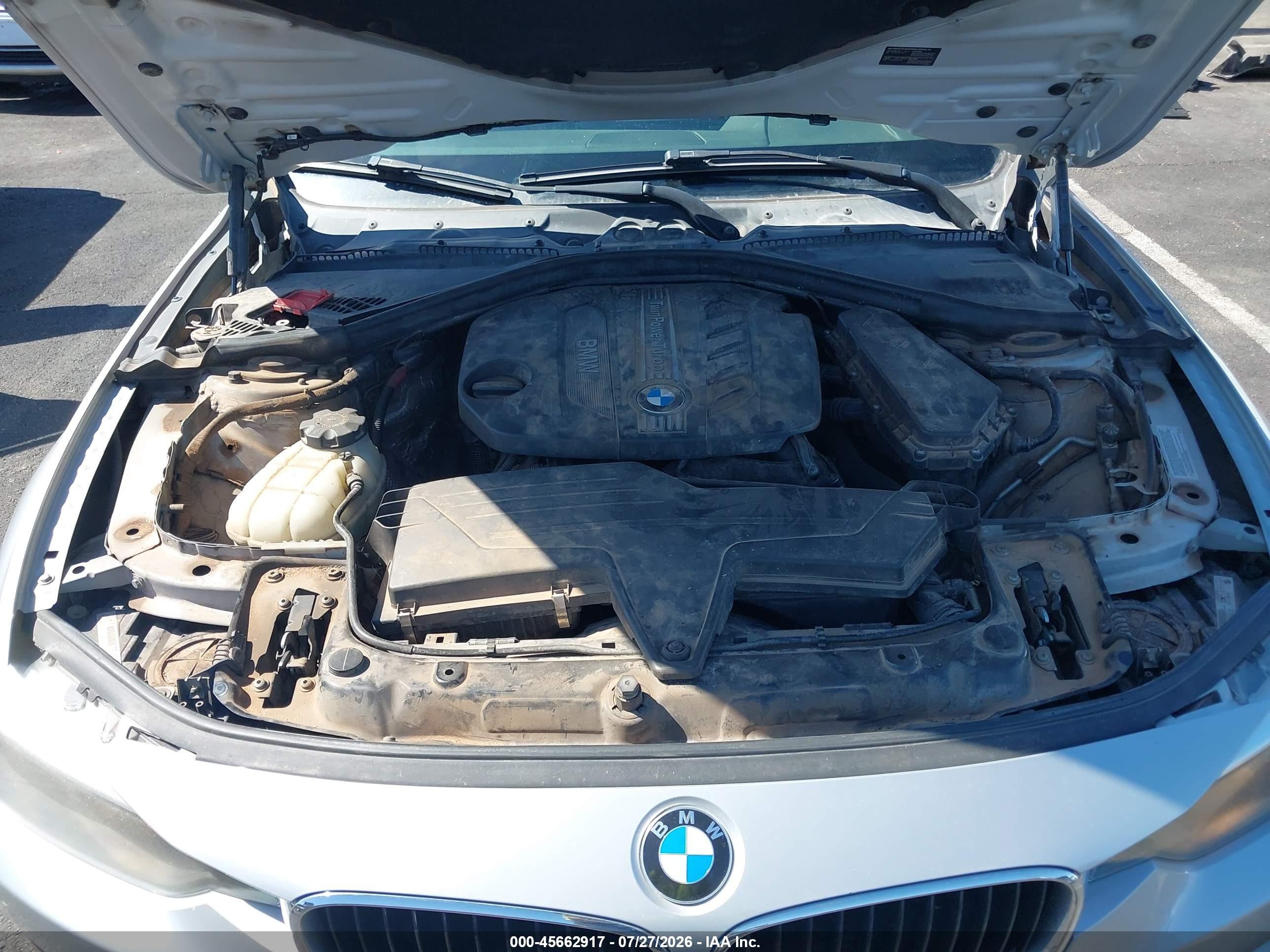 2014 Bmw 328d Xdrive Silver vin: WBA3D5C51EKX96983