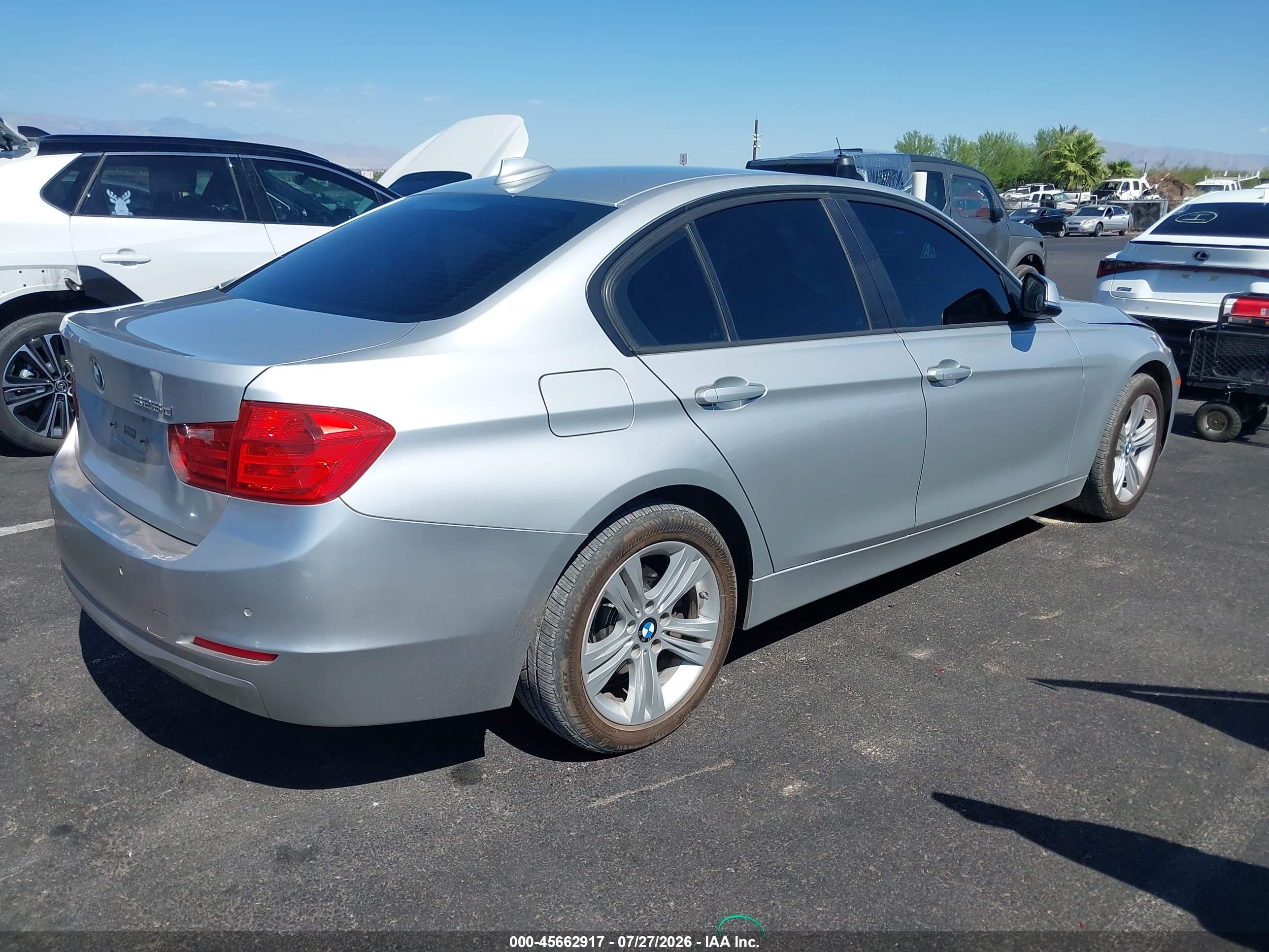 2014 Bmw 328d Xdrive Silver vin: WBA3D5C51EKX96983