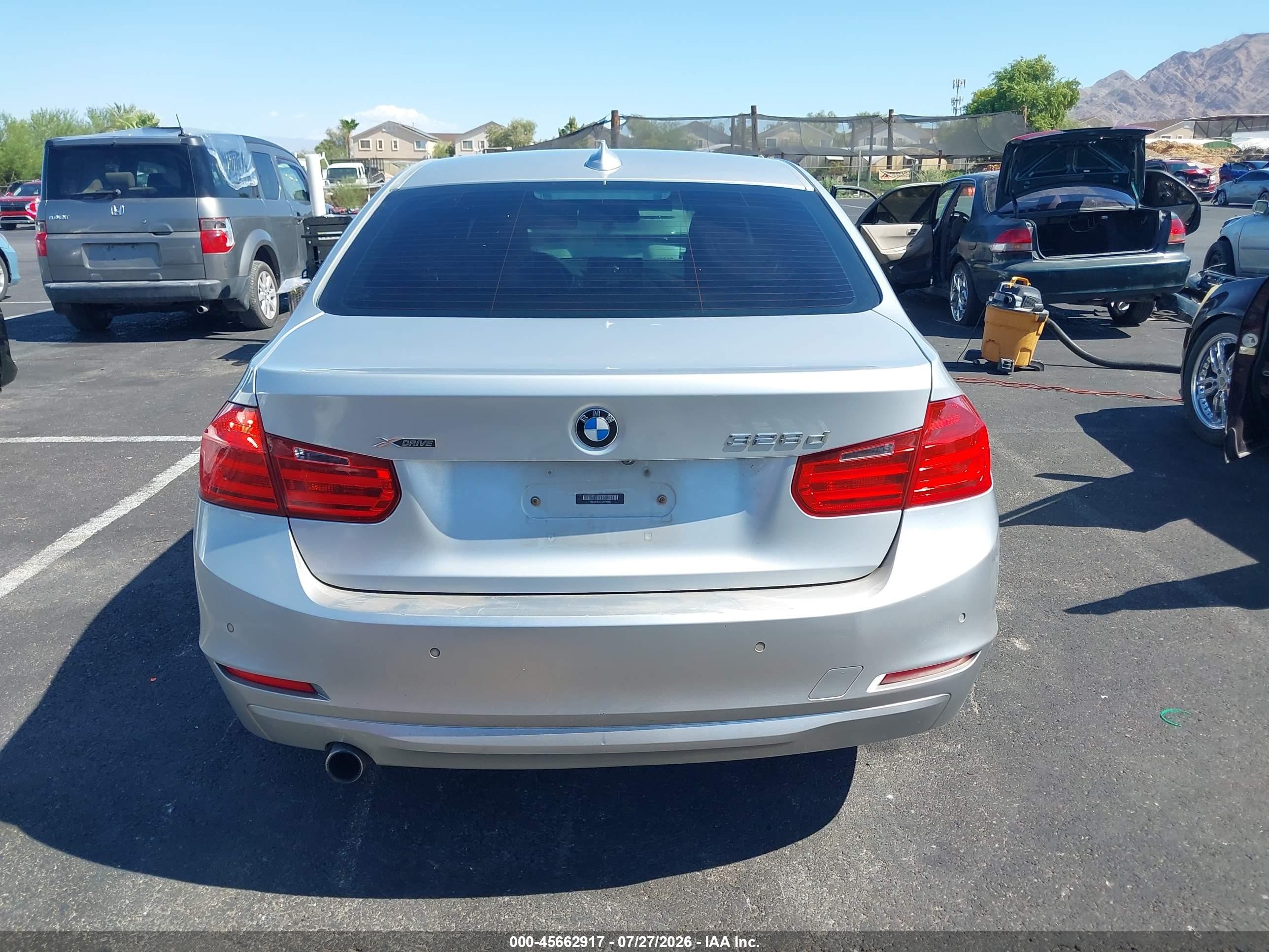 2014 Bmw 328d Xdrive Silver vin: WBA3D5C51EKX96983