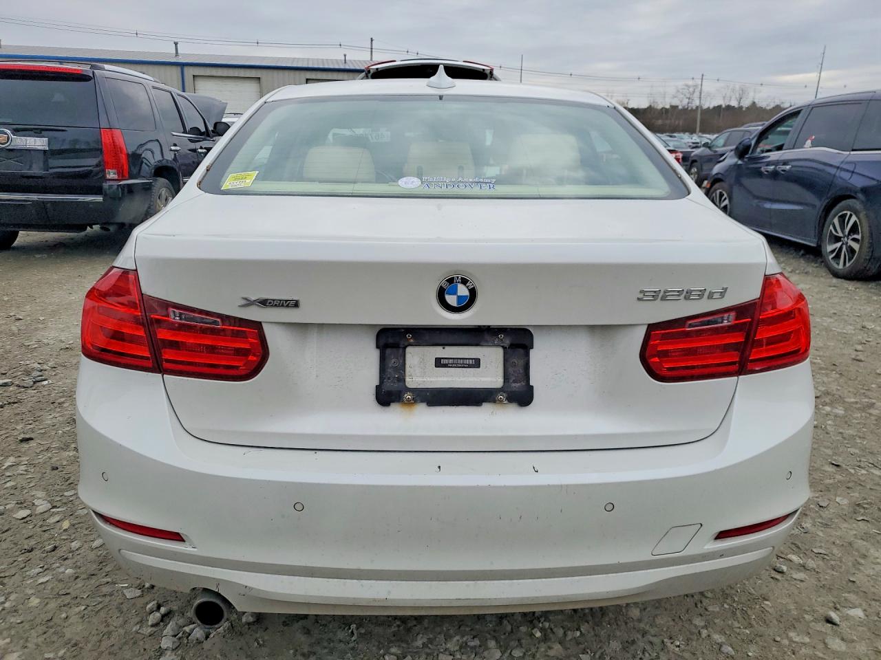 2014 Bmw 328 D Xdrive White vin: WBA3D5C53EKX97424