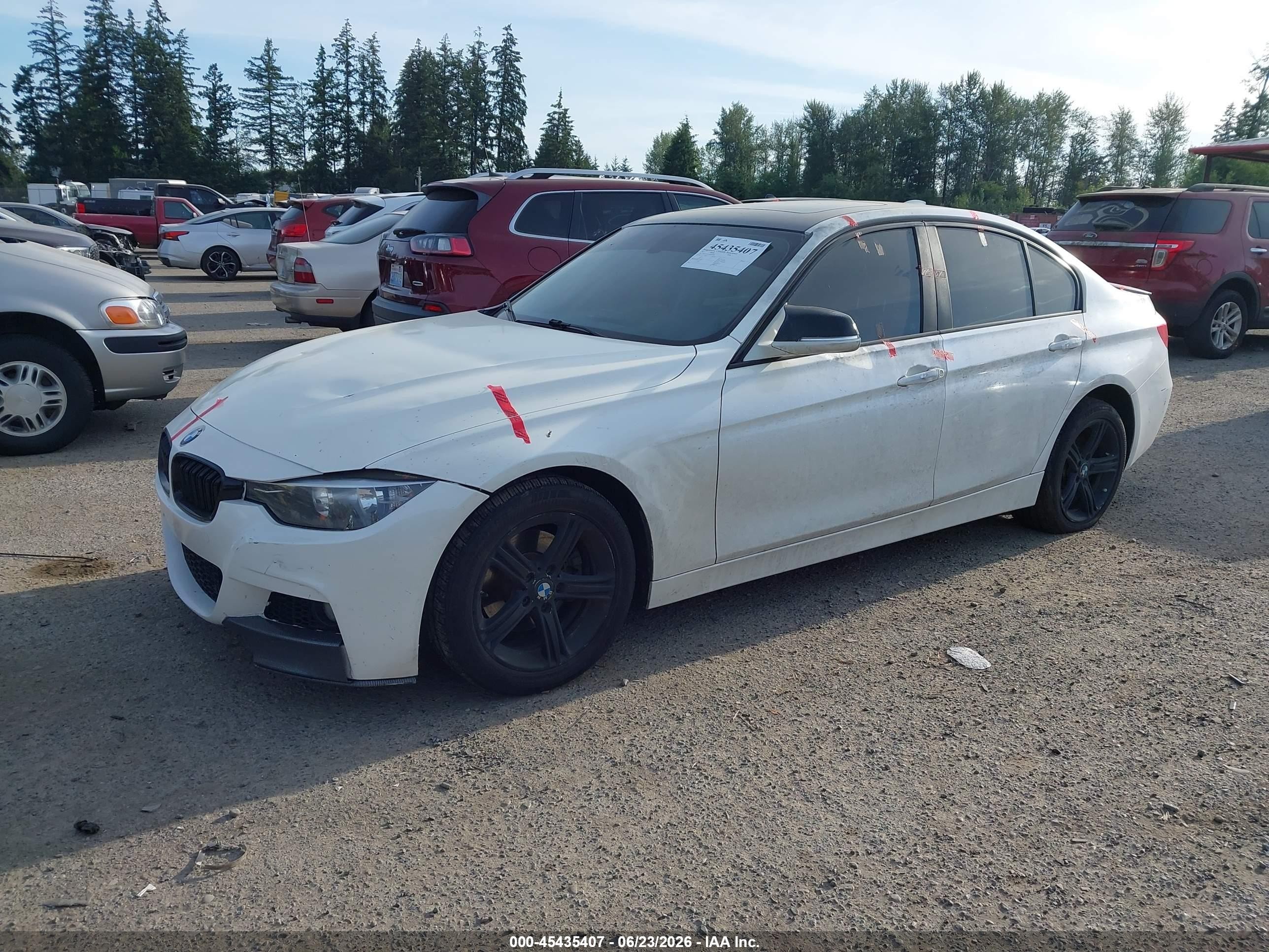 2014 Bmw 328d Xdrive White vin: WBA3D5C54EKX95908