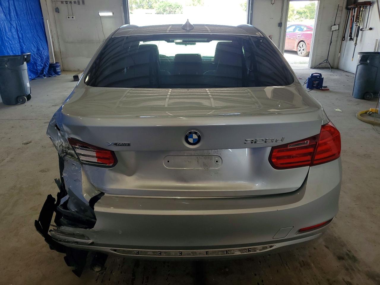 2014 Bmw 328 D Xdrive Silver vin: WBA3D5C55EKX95030