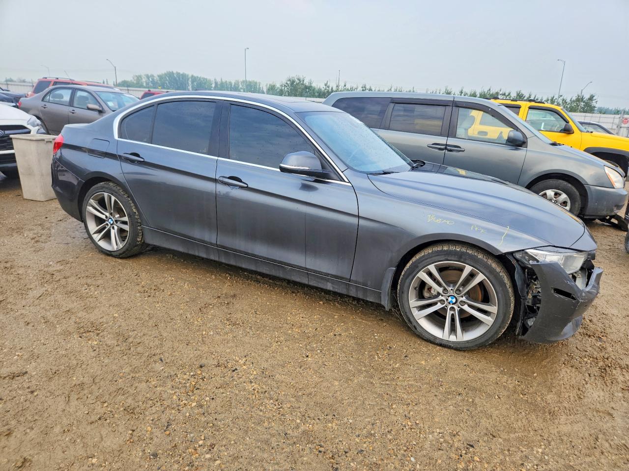 2015 Bmw 328 D Xdrive Gray vin: WBA3D5C55FK291336