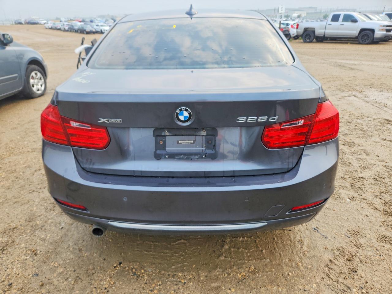 2015 Bmw 328 D Xdrive Gray vin: WBA3D5C55FK291336