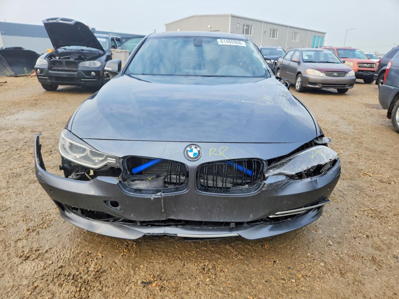 2015 Bmw 328 D Xdrive Gray vin: WBA3D5C55FK291336
