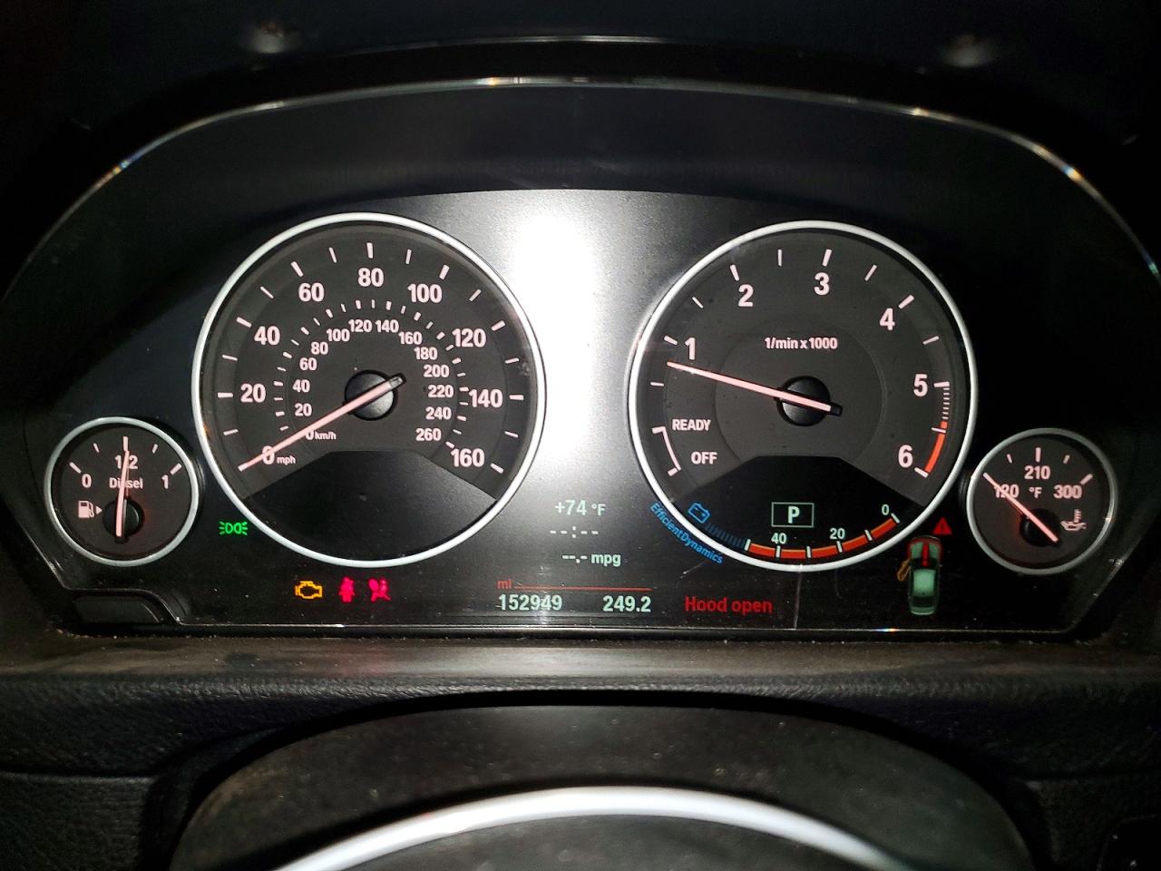 2014 Bmw 328 D Xdrive Black vin: WBA3D5C56EKX95294