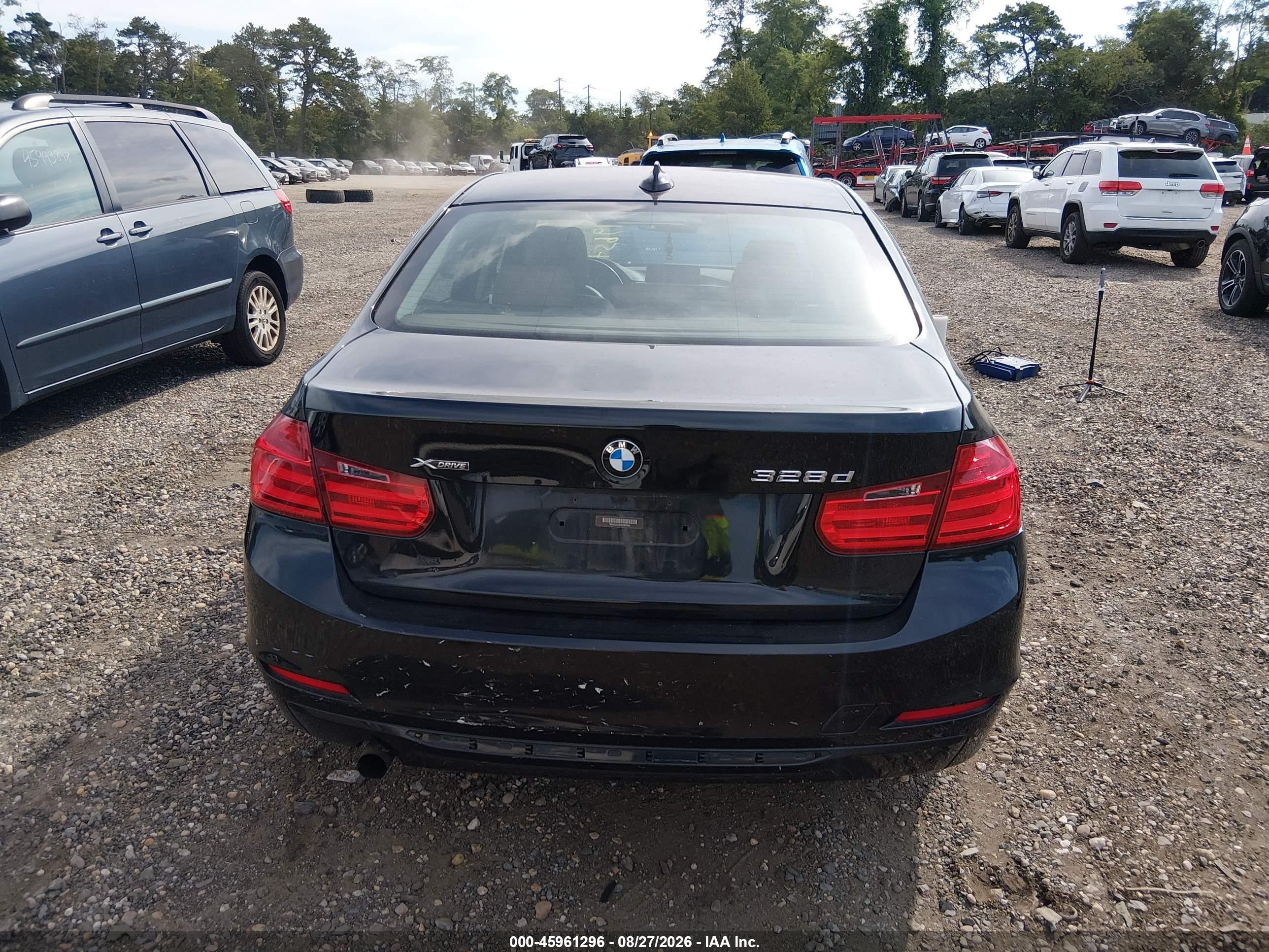 2014 Bmw 328d Xdrive Black vin: WBA3D5C57EKX97085