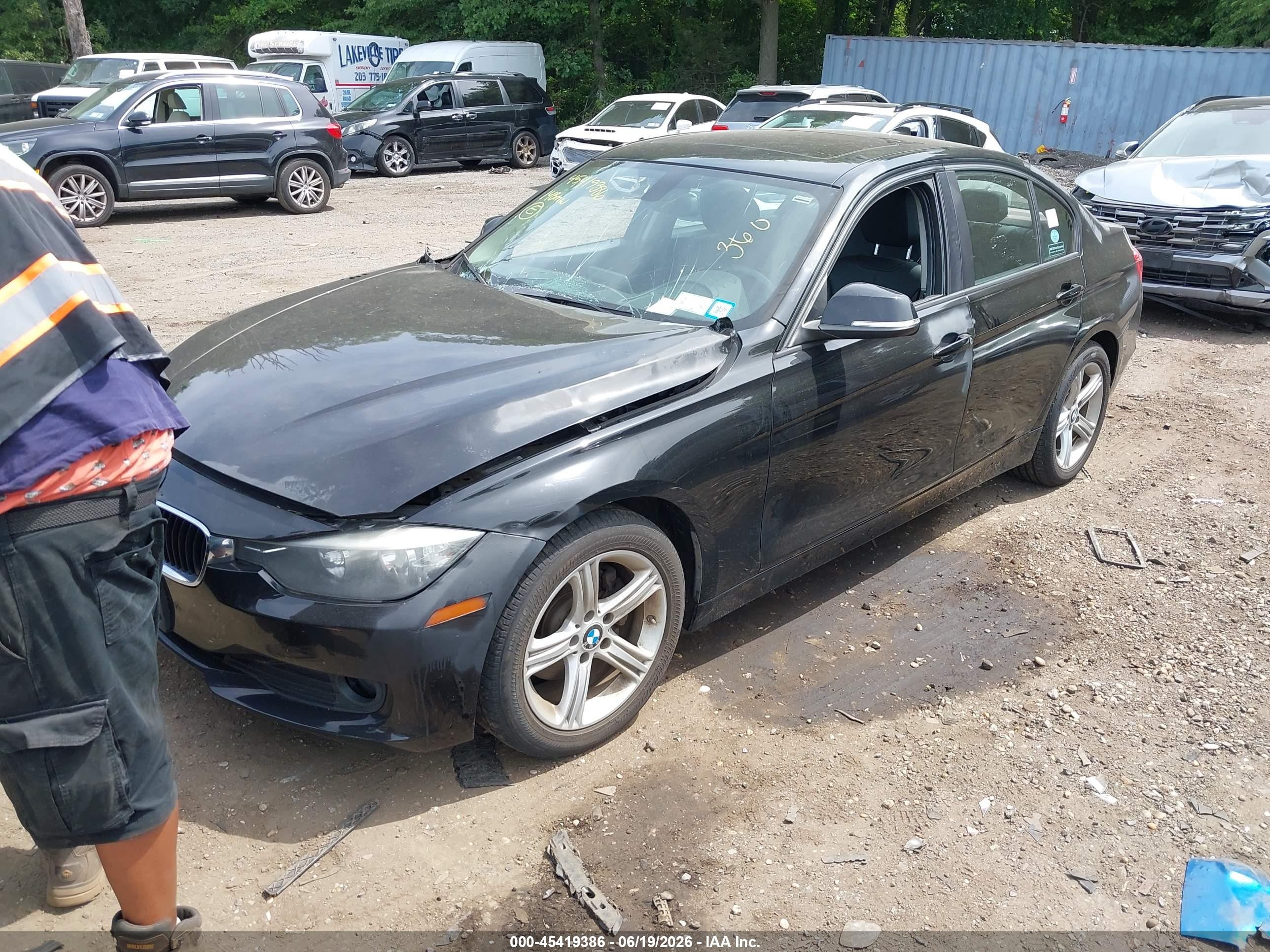 2014 Bmw 328d Xdrive Черный vin: WBA3D5C57EKX97295