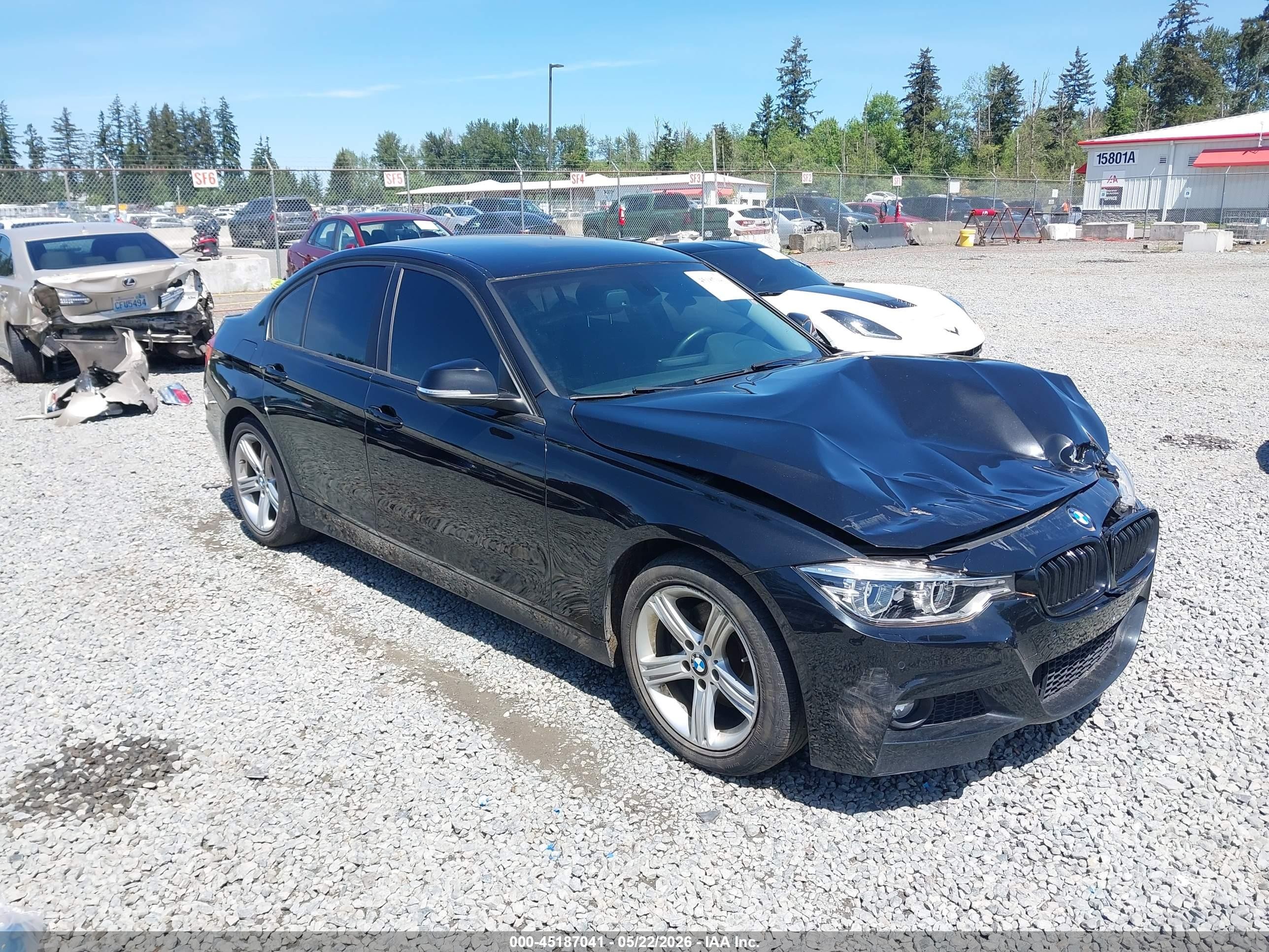 2014 Bmw 328d Xdrive Black vin: WBA3D5C57EKX98737