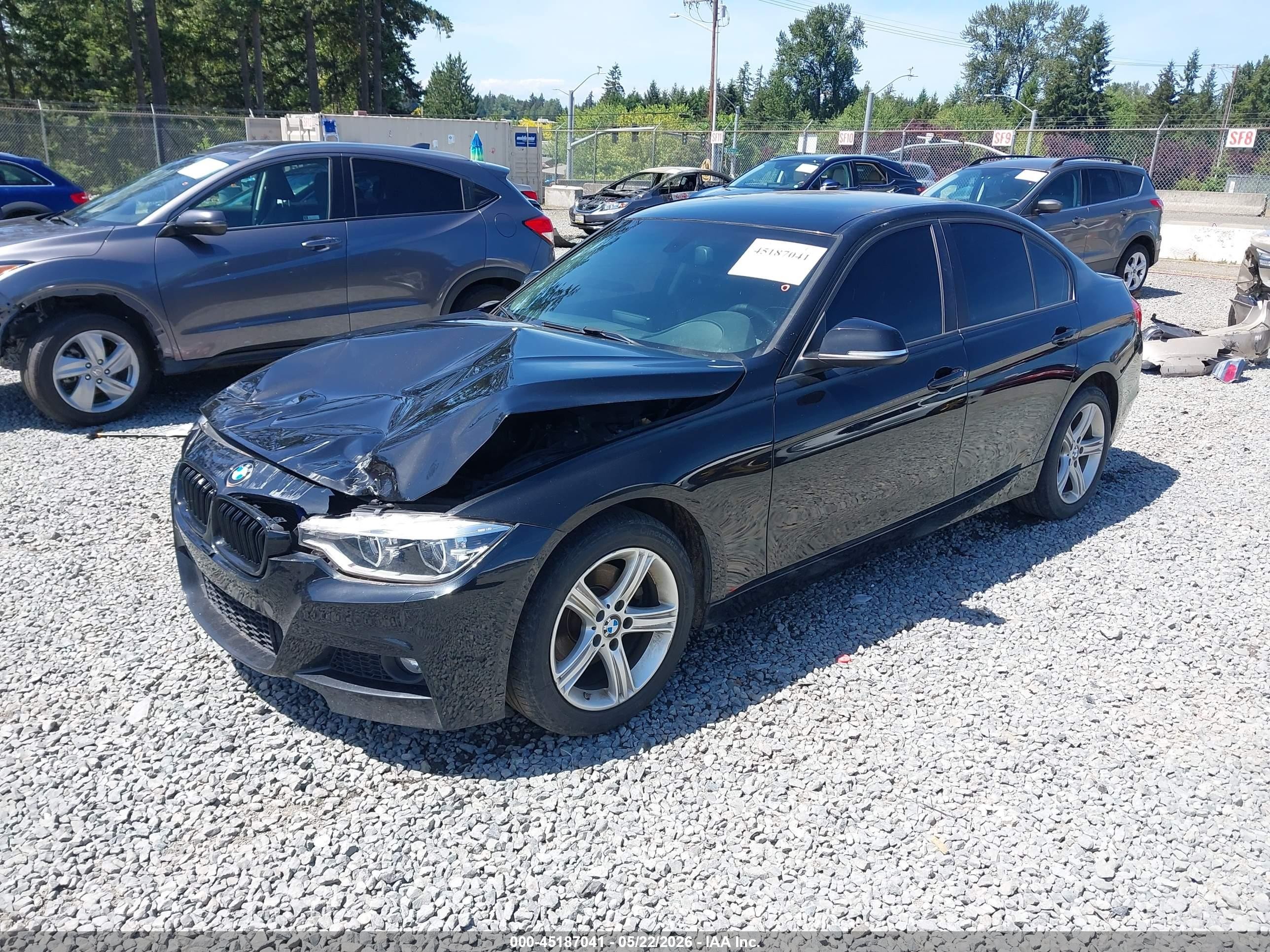 2014 Bmw 328d Xdrive Black vin: WBA3D5C57EKX98737