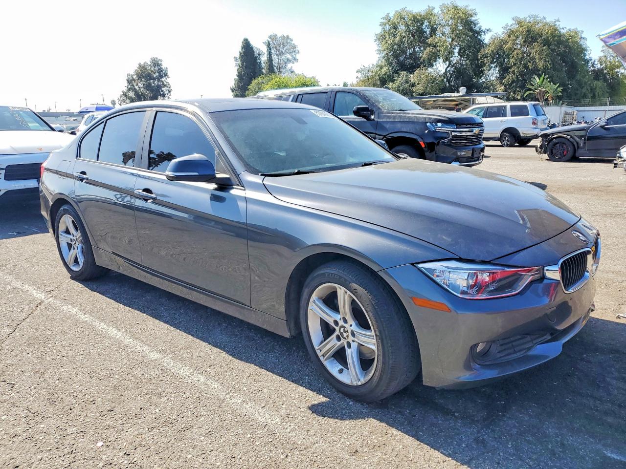 2014 Bmw 328 D Xdrive Gray vin: WBA3D5C59EKX98416