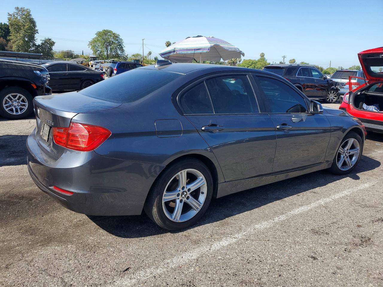2014 Bmw 328 D Xdrive Gray vin: WBA3D5C59EKX98416