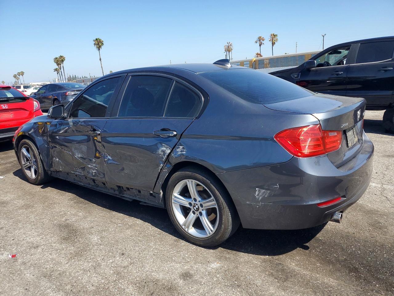 2014 Bmw 328 D Xdrive Gray vin: WBA3D5C59EKX98416