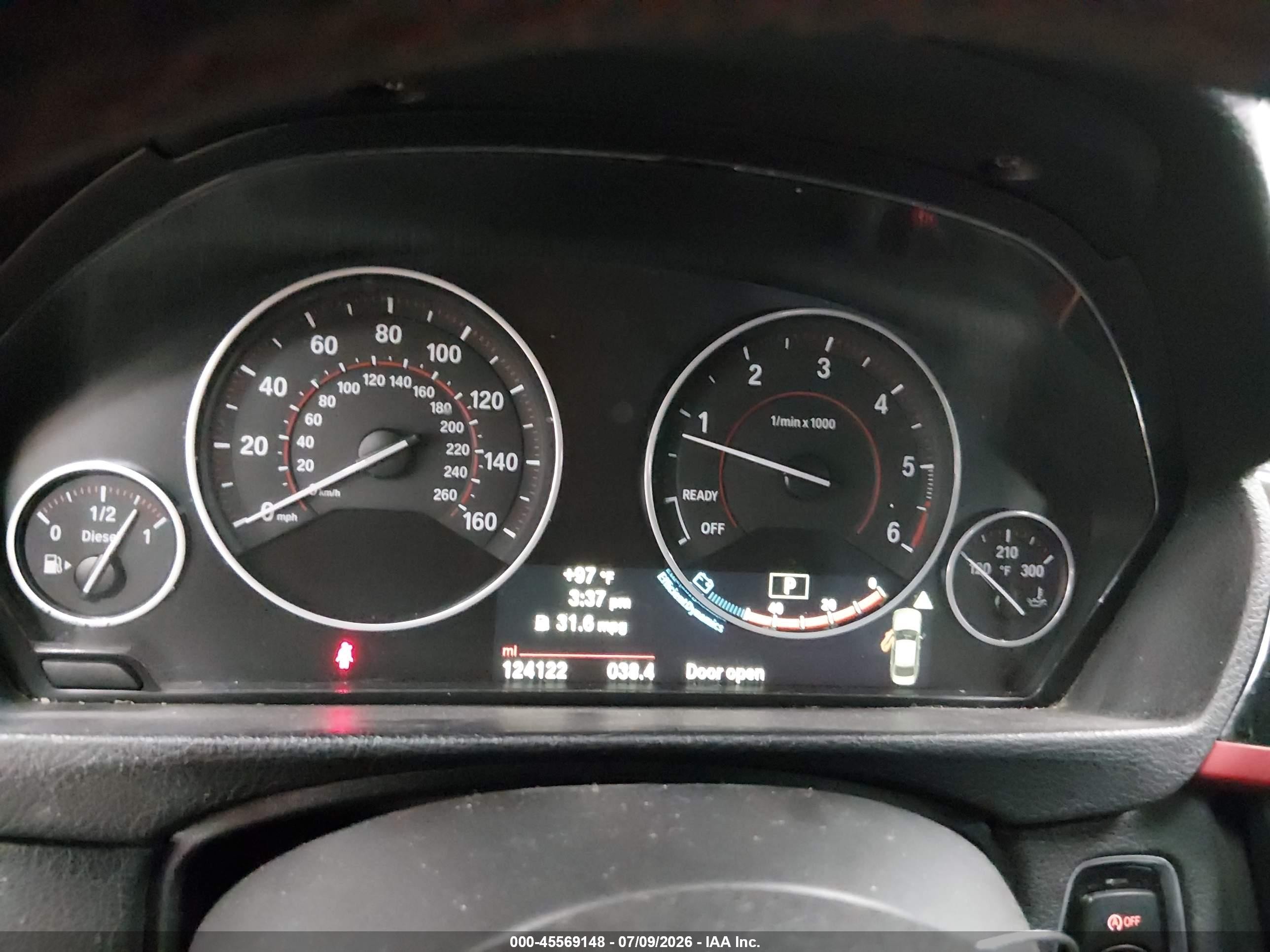 2014 Bmw 328d Xdrive Cream vin: WBA3D5C59EKX98447