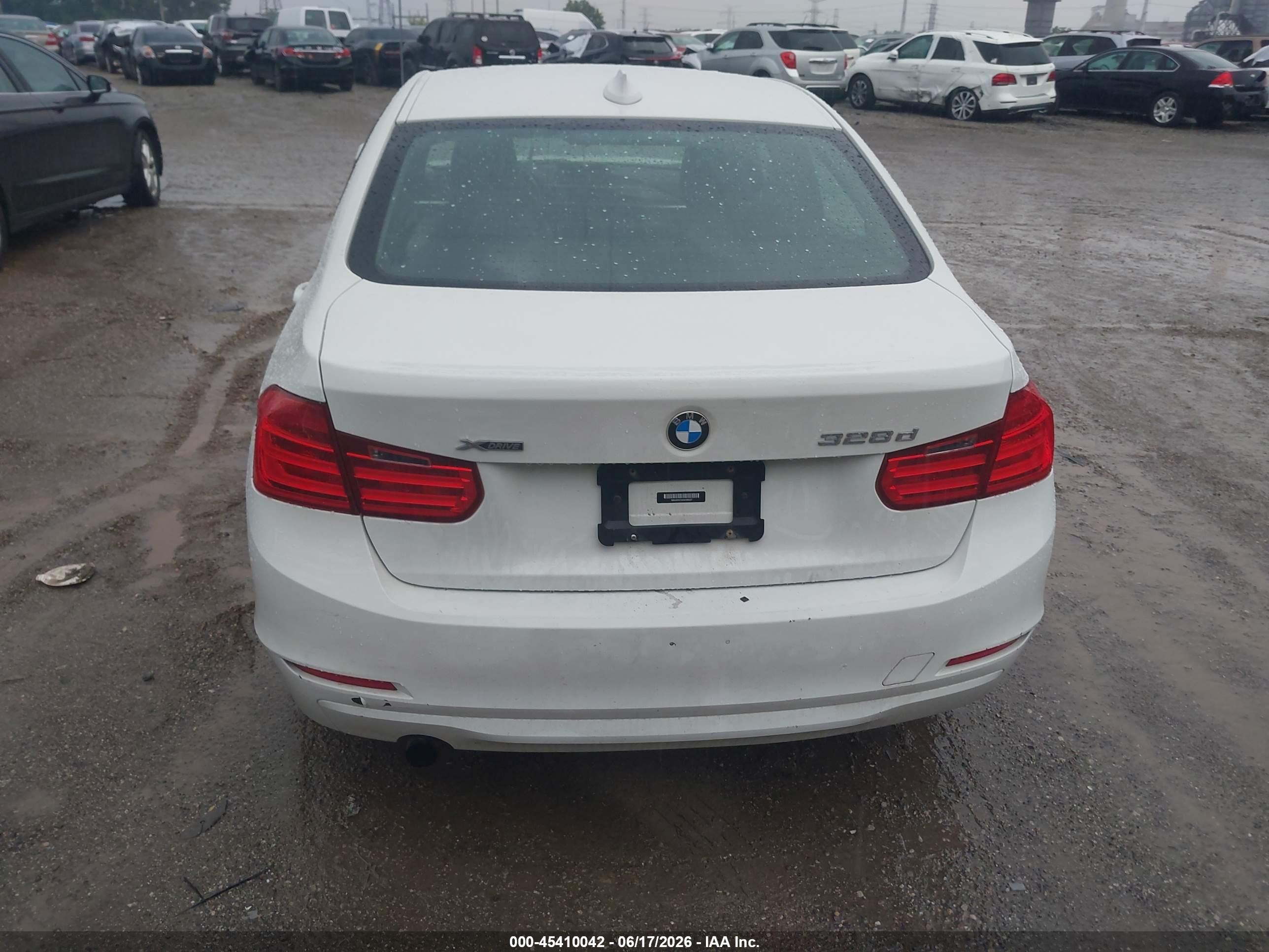 2014 Bmw 328d Xdrive White vin: WBA3D5C5XEKX98327