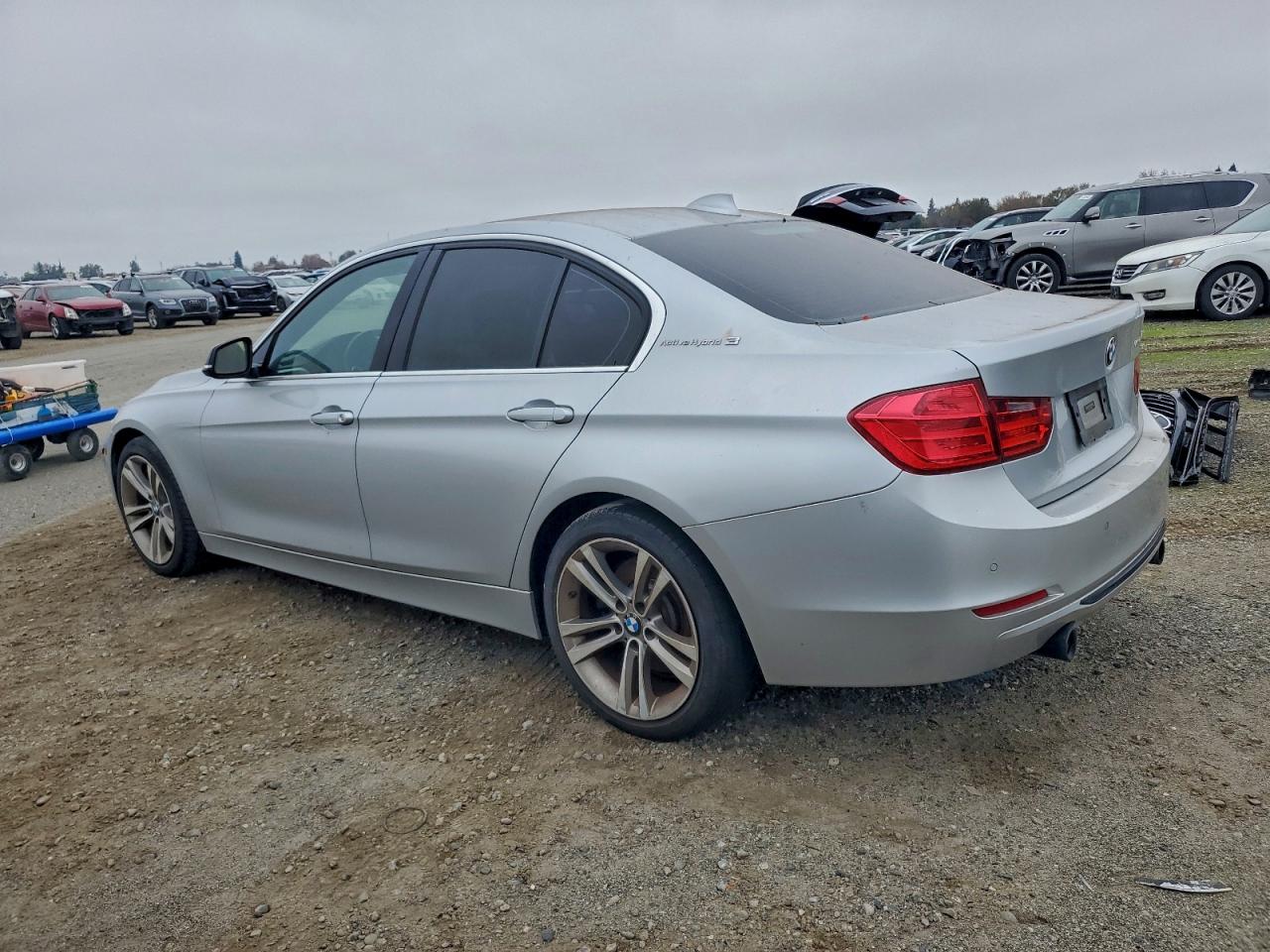 2013 Bmw Activehybrid 3 Silver vin: WBA3F9C51DF145295