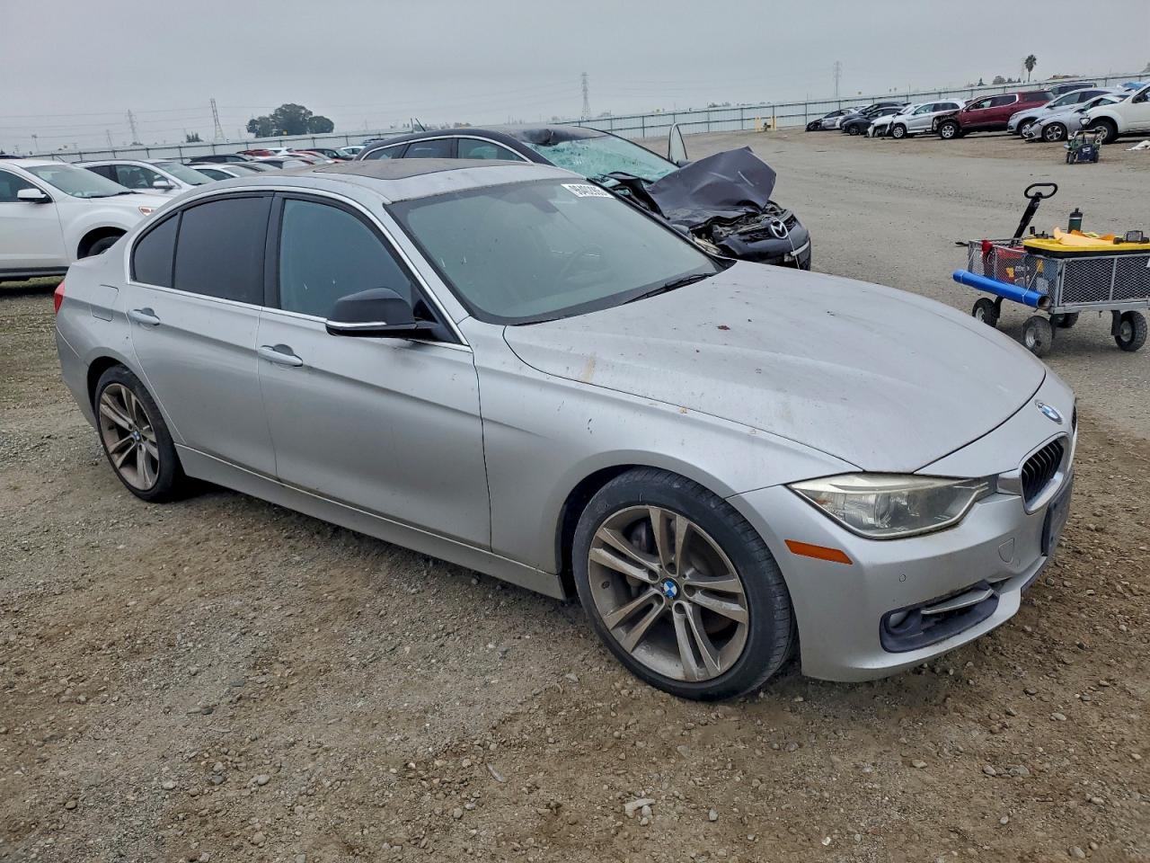 2013 Bmw Activehybrid 3 Silver vin: WBA3F9C51DF145295