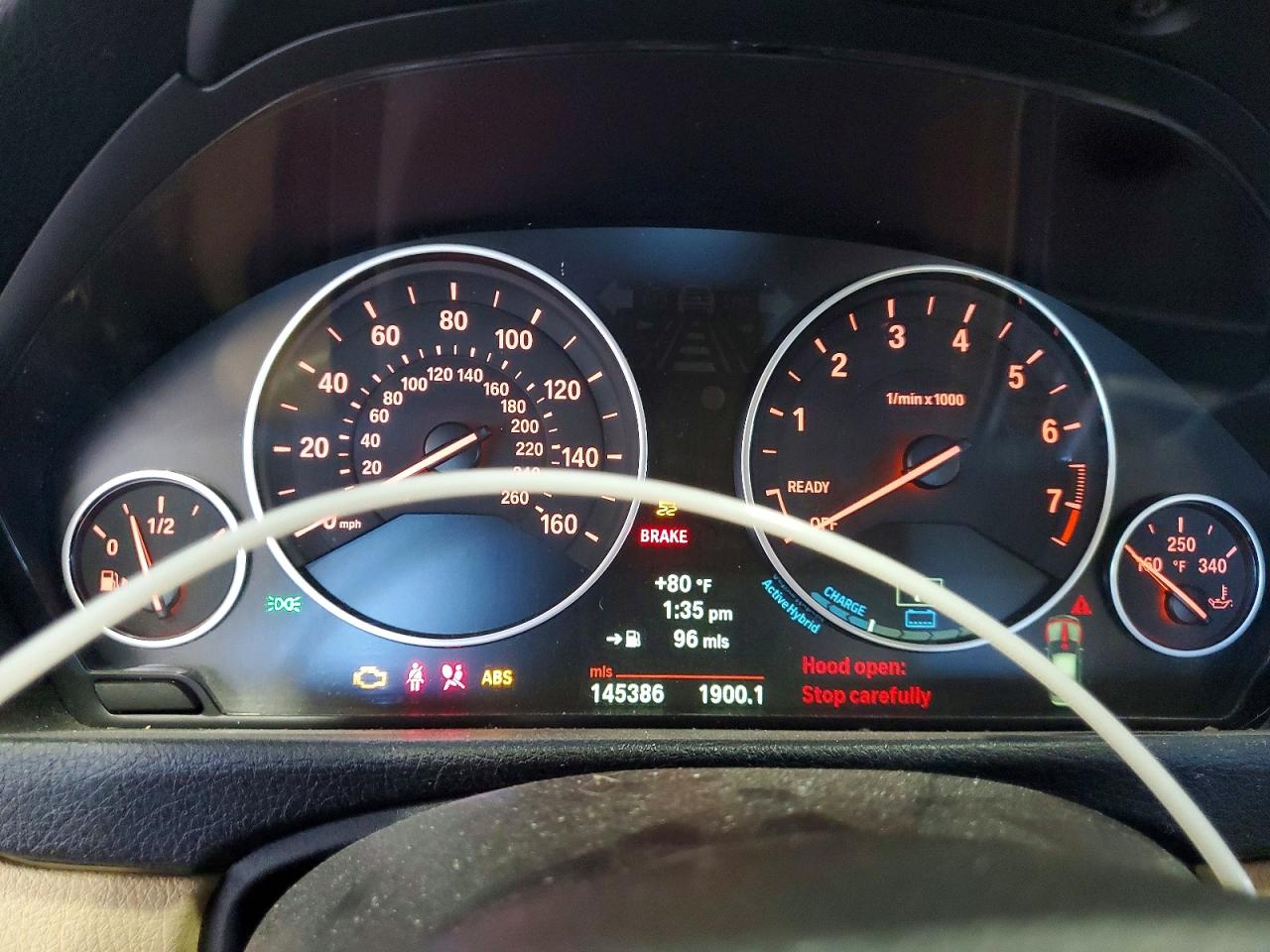 2013 Bmw Activehybrid 3 Gray vin: WBA3F9C51DF145345