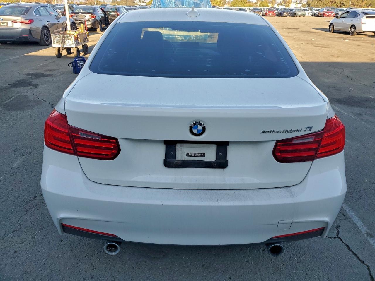 2013 Bmw Activehybrid 3 White vin: WBA3F9C51DF483831