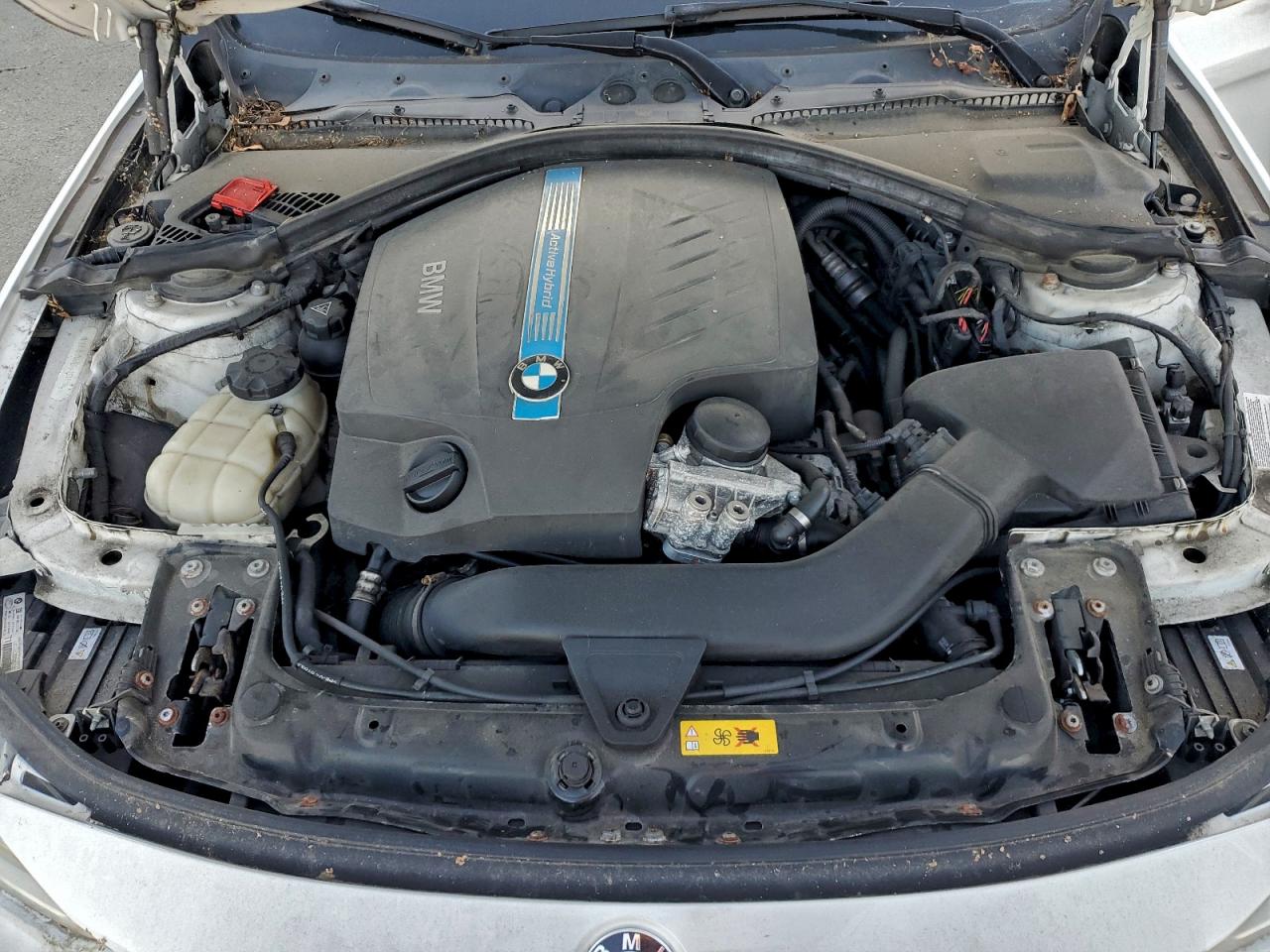 2013 Bmw Activehybrid 3 White vin: WBA3F9C51DF483831