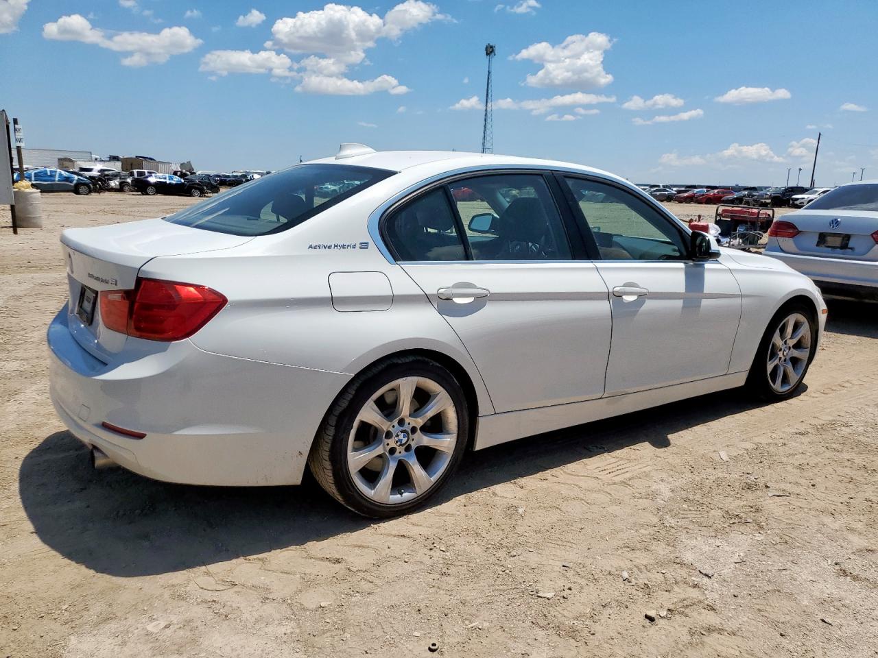 2013 Bmw Activehybrid 3 White vin: WBA3F9C52DF483725