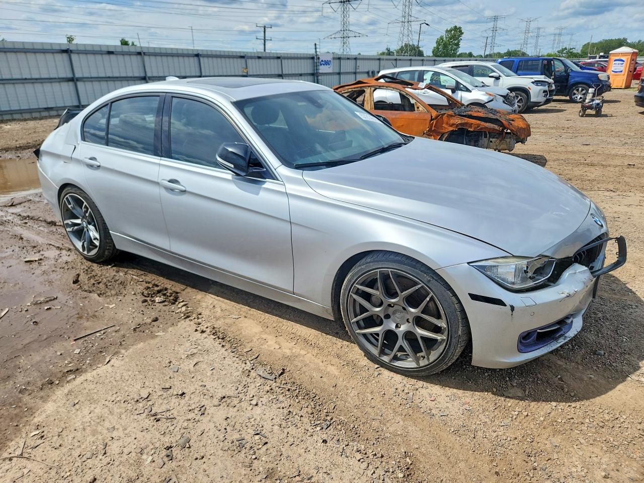 2013 Bmw Activehybrid 3 Silver vin: WBA3F9C53DF145301