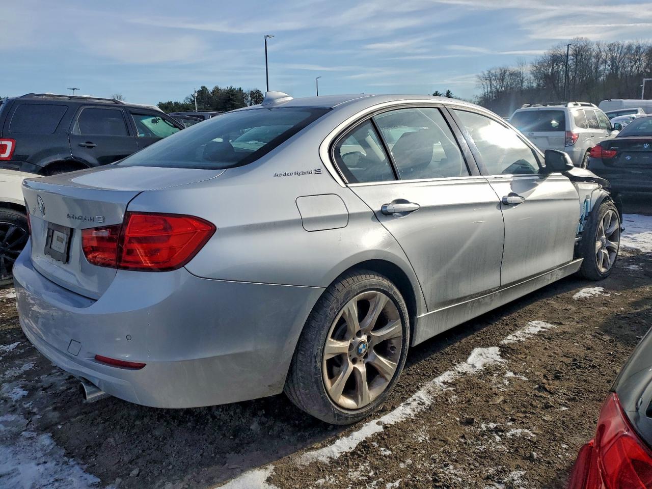 2014 Bmw Activehybrid 3 Silver vin: WBA3F9C53EKP46524