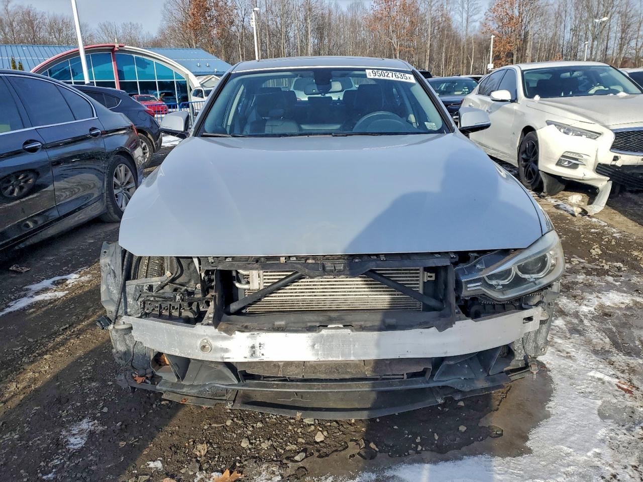 2014 Bmw Activehybrid 3 Silver vin: WBA3F9C53EKP46524