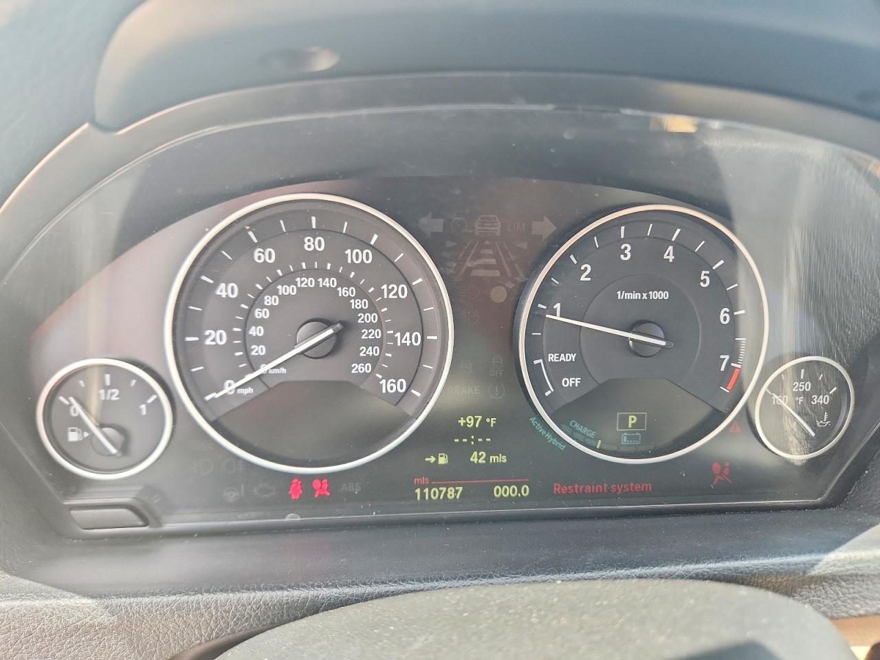 2013 Bmw Activehybrid 3 Gray vin: WBA3F9C54DF145260