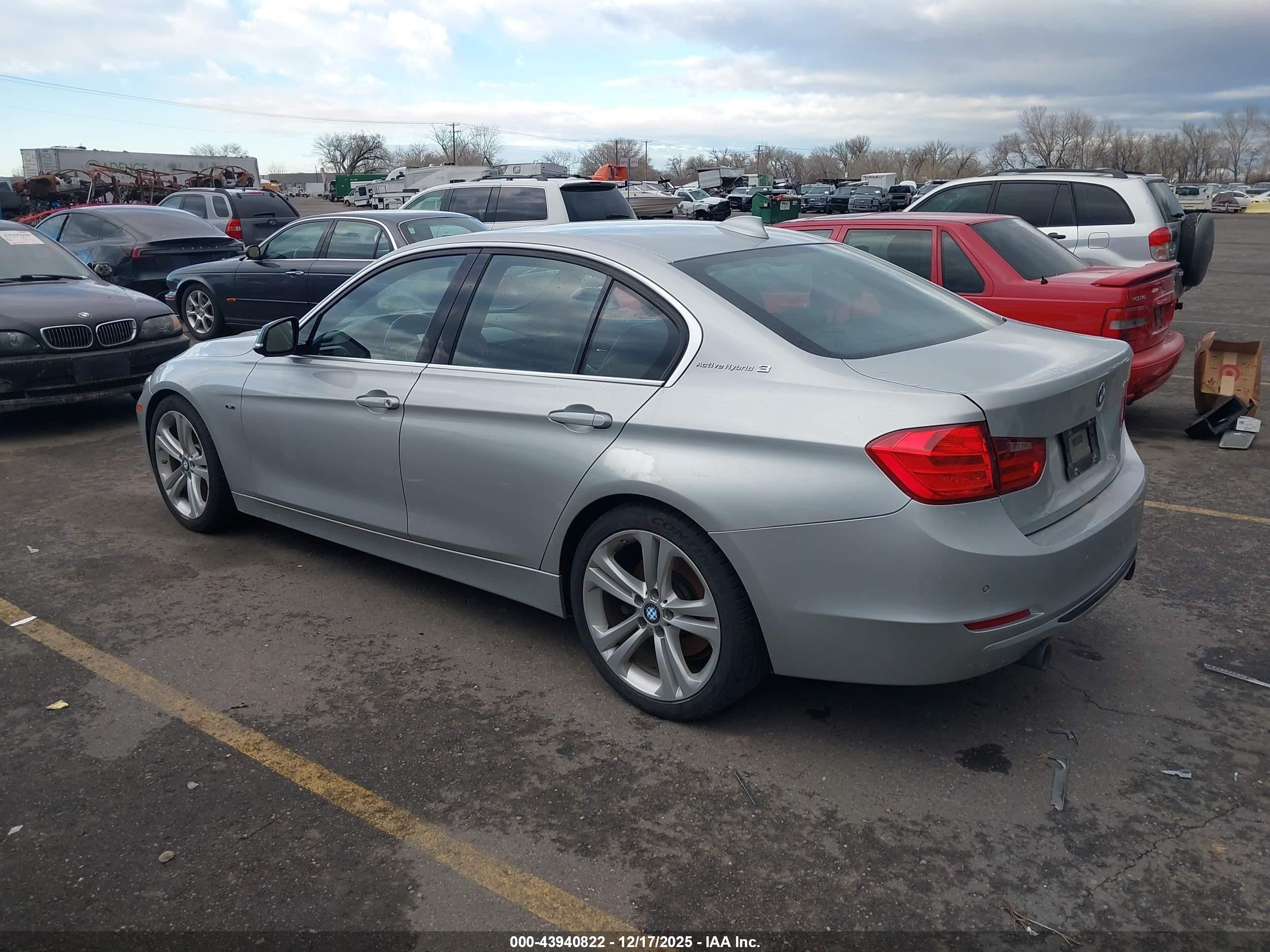 2013 Bmw Activehybrid 3   Silver vin: WBA3F9C54DF145310