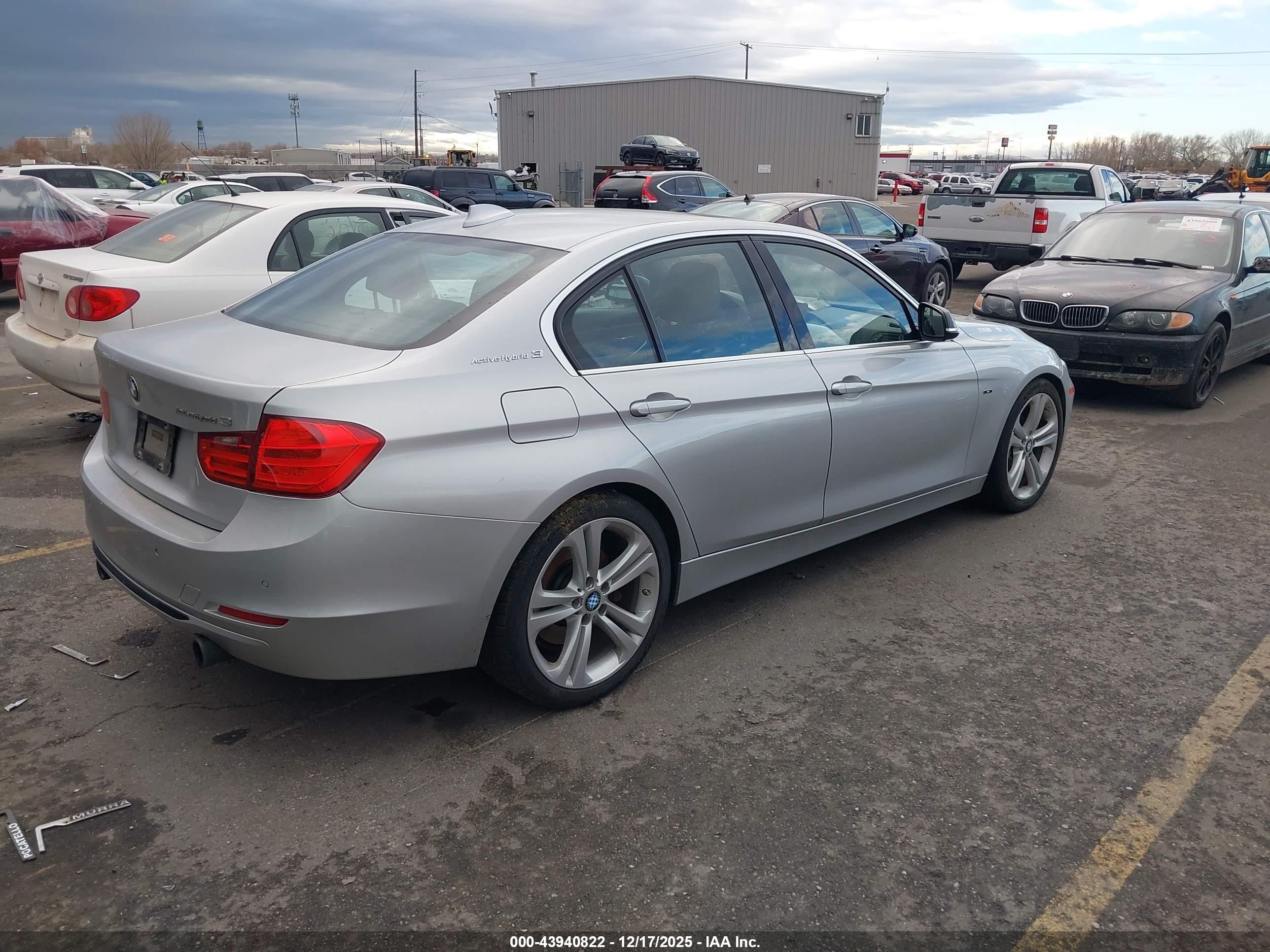 2013 Bmw Activehybrid 3   Silver vin: WBA3F9C54DF145310