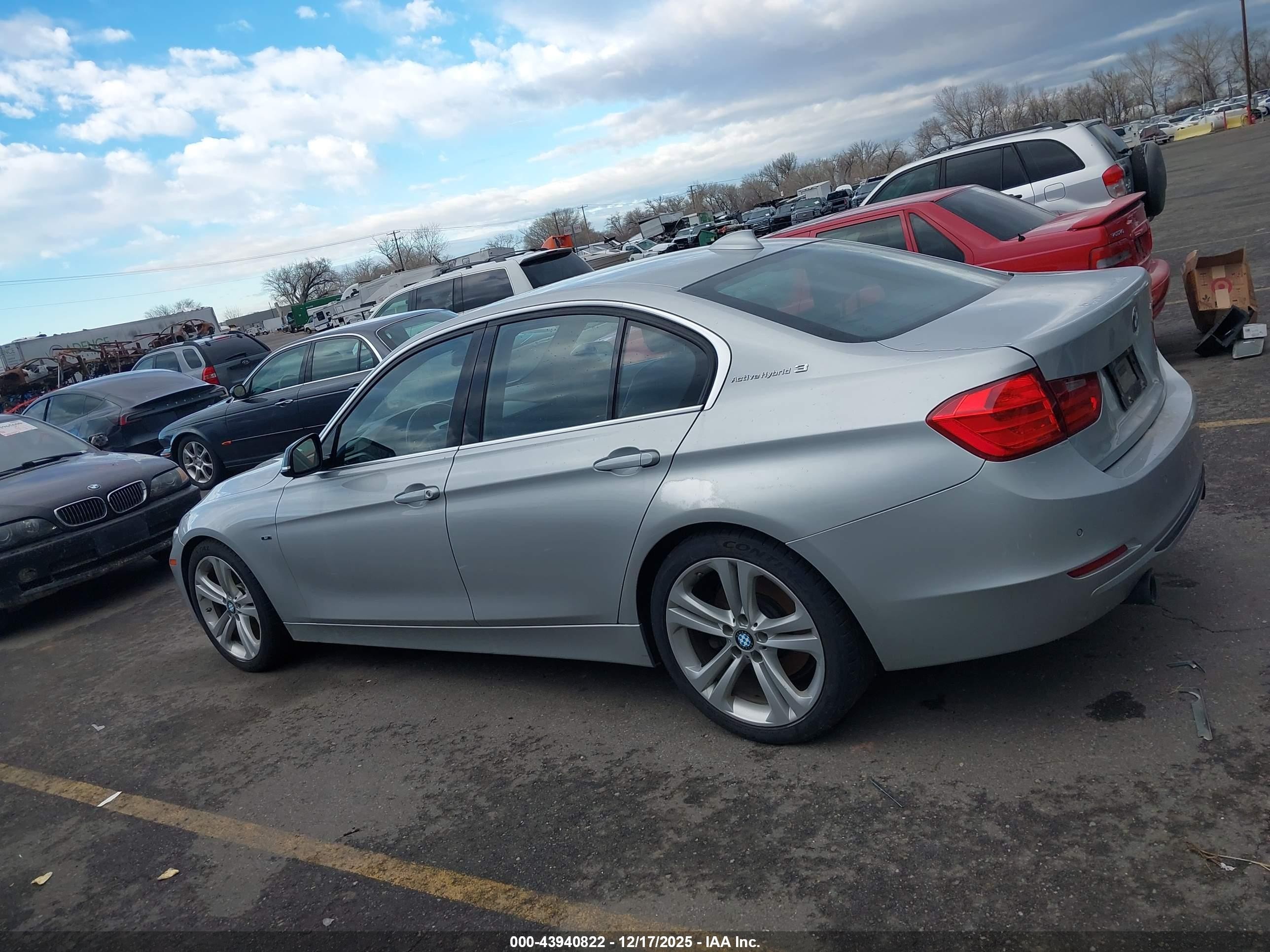 2013 Bmw Activehybrid 3   Silver vin: WBA3F9C54DF145310