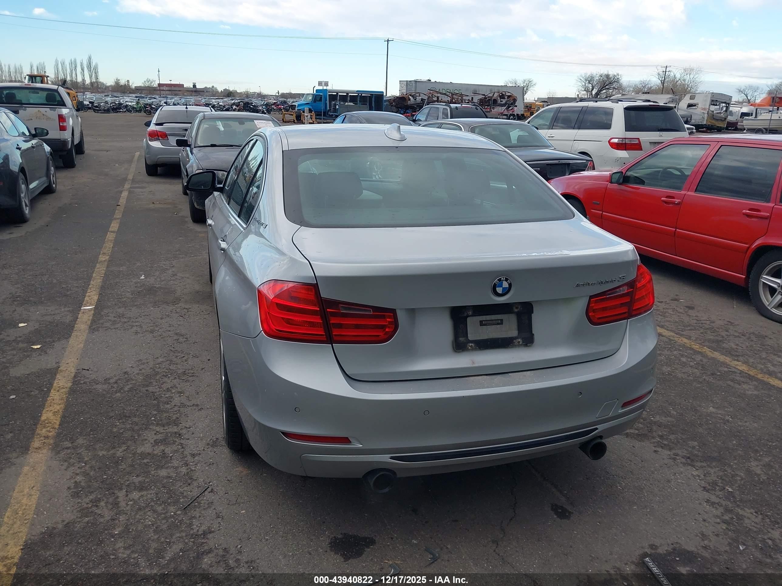 2013 Bmw Activehybrid 3   Silver vin: WBA3F9C54DF145310